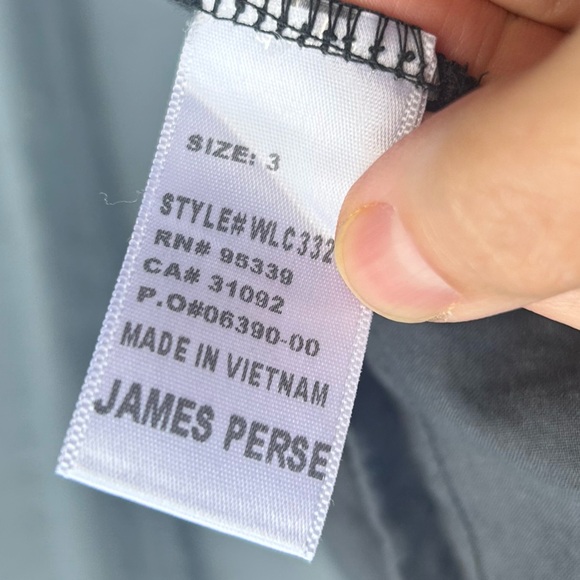 James Perse Sheer Slub Side Panel Shirt, size “3” (L) - Picture 11 of 11